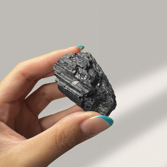 Black Tourmaline Raw with Mica