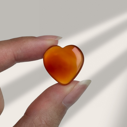 Carnelian Mini Heart Carving