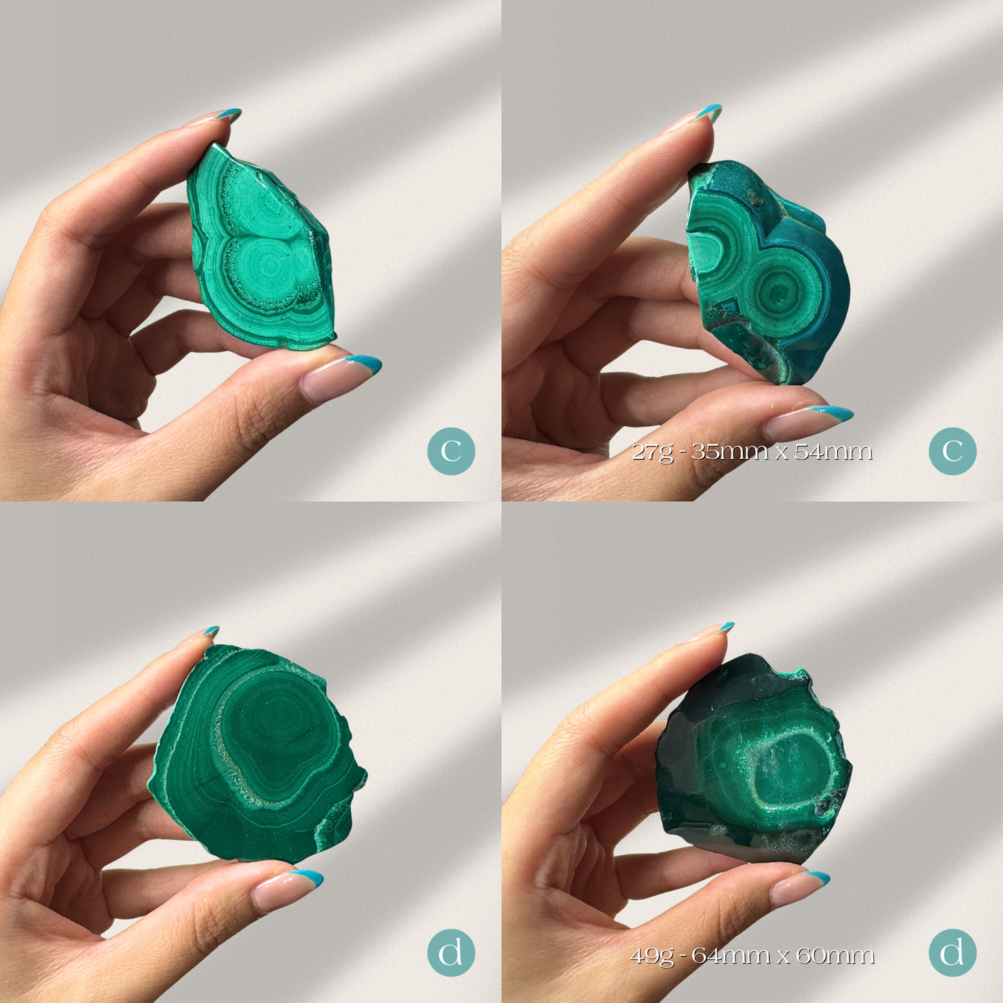 Malachite Mini Slices