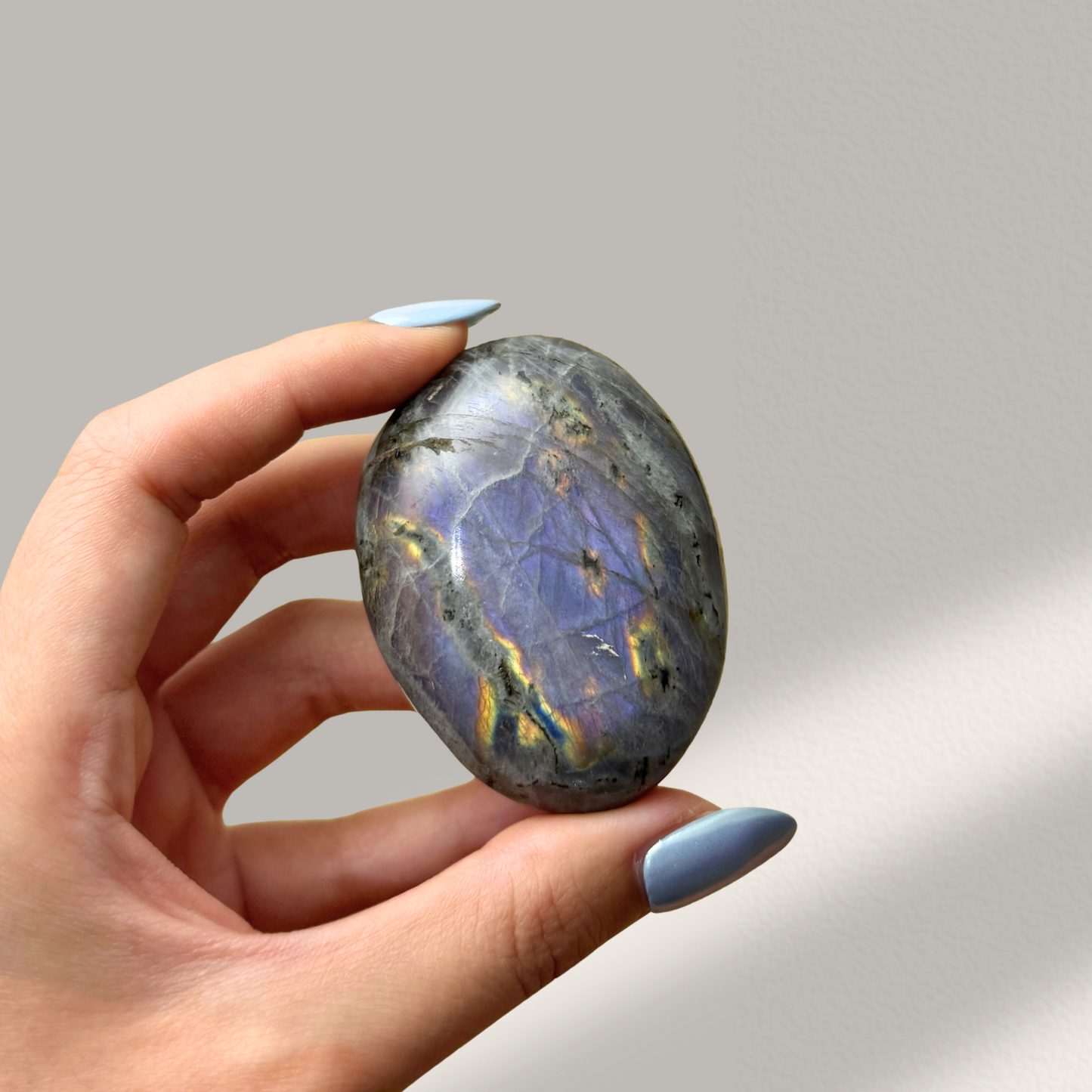 Labradorite Palm Stone (A)