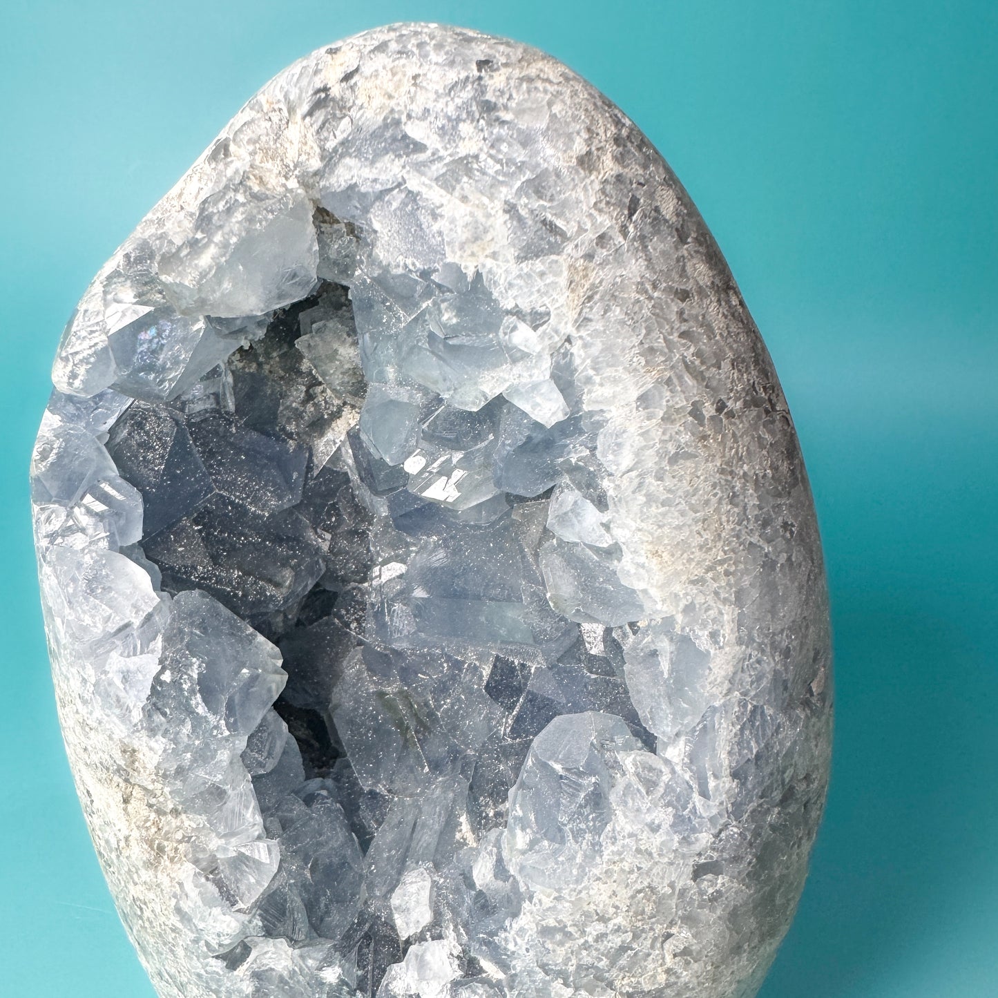 Celestite Egg-Shaped Geode