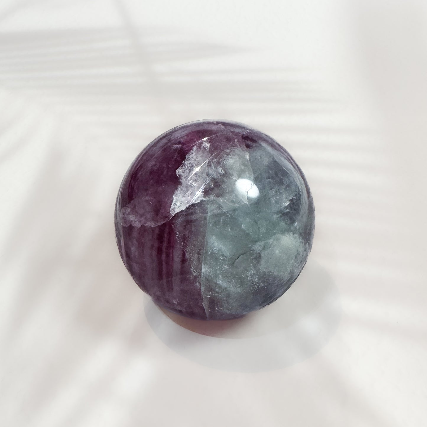 Watermelon Fluorite Sphere (B)