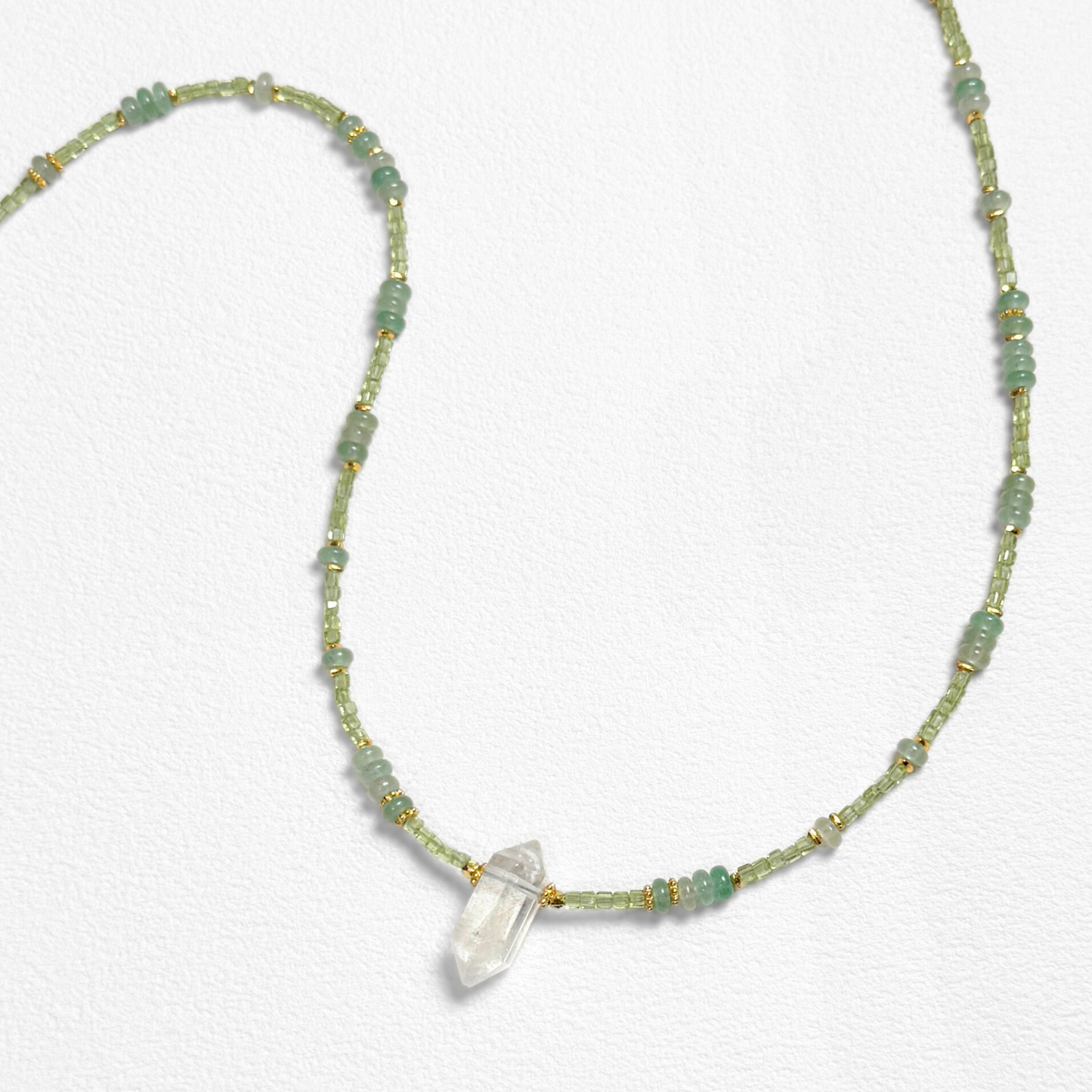 Clover Peridot Necklace