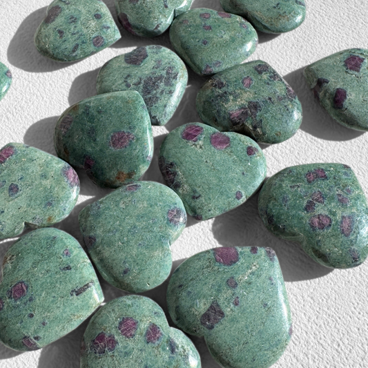 Ruby Fuschite Hearts
