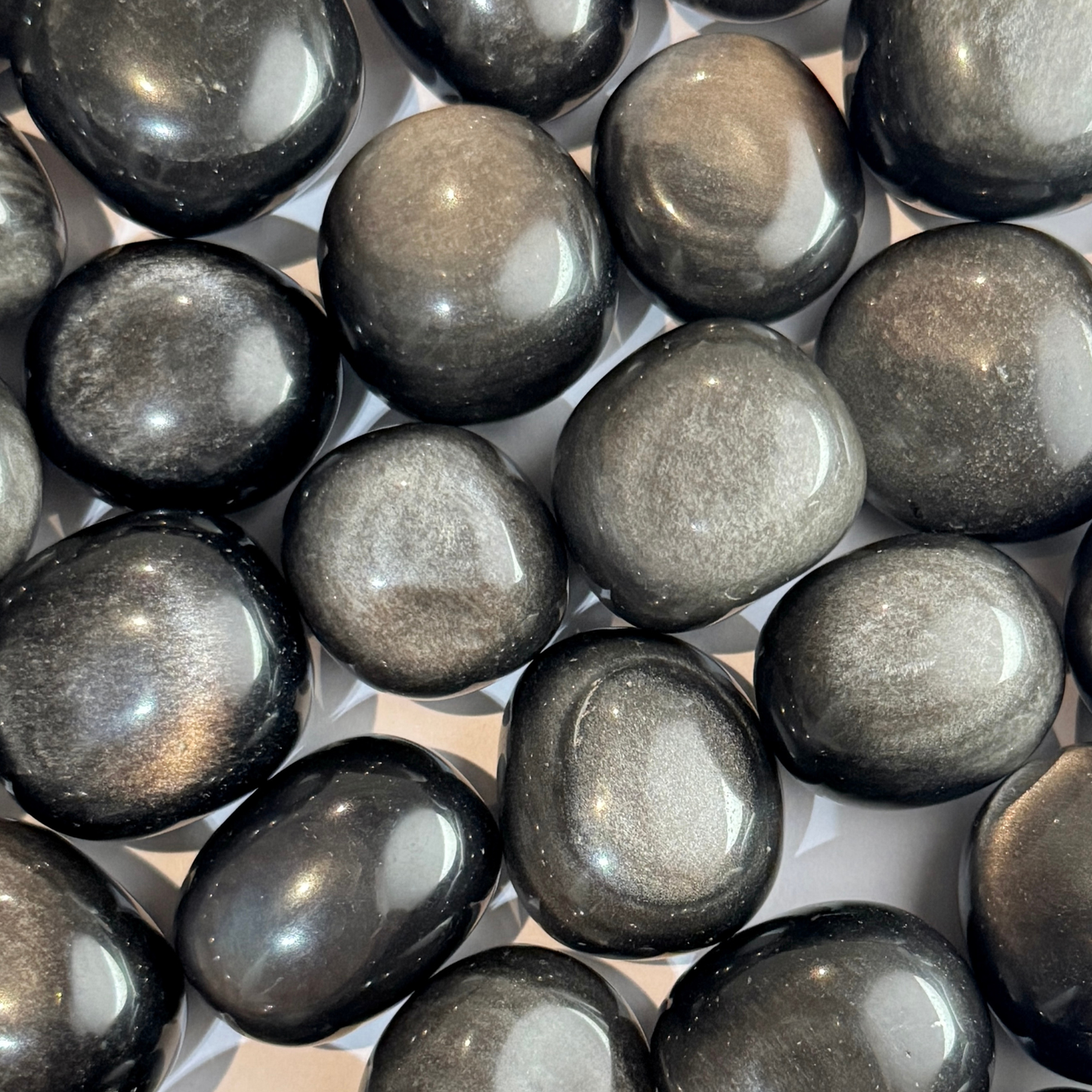 Silver Sheen Obsidian Tumble